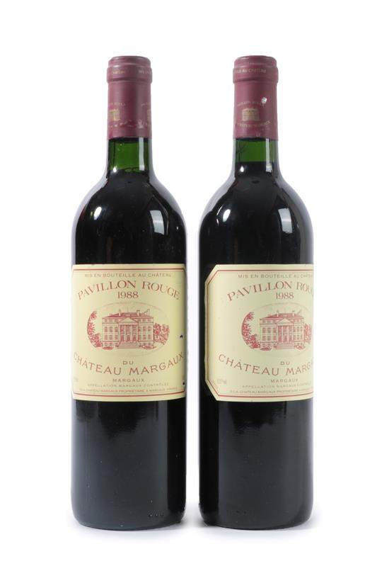 Lot 2030 - Château Du Margaux 1988 Pavillion Rouge, (two bottles)