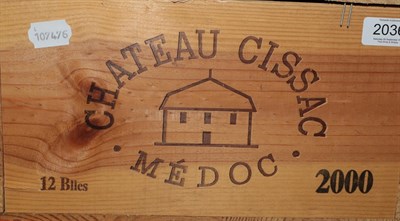 Lot 2036 - Château Cissac 2000, Haut-Médoc (twelve bottles)