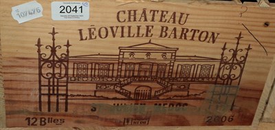 Lot 2041 - Château Léoville Barton 2006 Saint-Julien (twelve bottles)