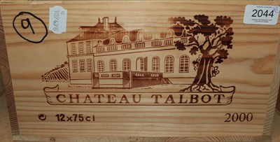 Lot 2044 - Château Talbot 2000 Saint-Julien (twelve bottles)