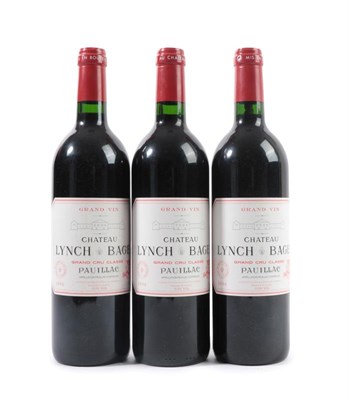 Lot 2055 - Château Lynch Bages 1996 Pauillac (three bottles)