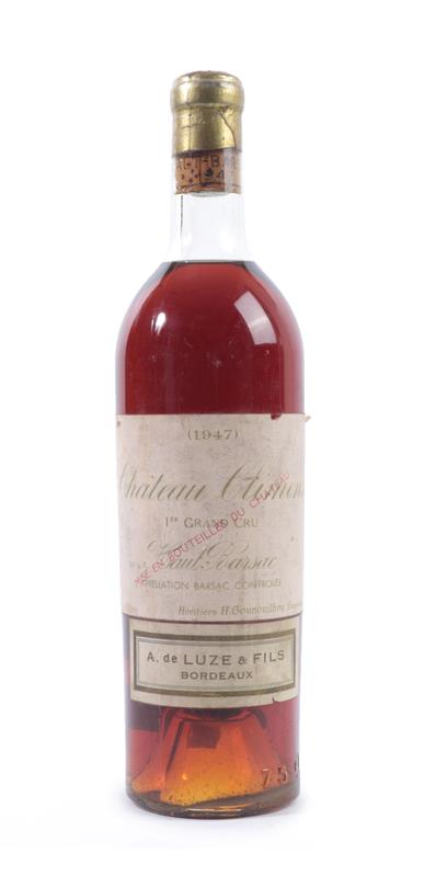 Lot 2071 - Château Climens 1947 1er Grand Cru, Haut-Barsac (one bottle)
