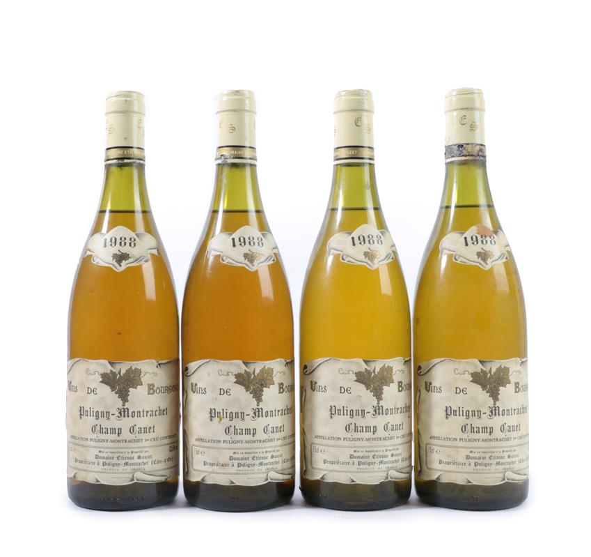 Lot 2078 - Domaine Etienne Sauzet Puligny-Montrachet 1988, Burgundy Blanc (four bottles)