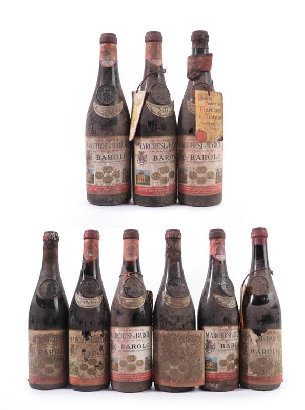 Lot 2089 - Marchesi Di Barolo 1961 Barolo (nine bottles)