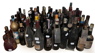 Lot 2134 - Mixed World Wines and Spirits: predominantly Italy (a number of Barolo and Chianti) and...