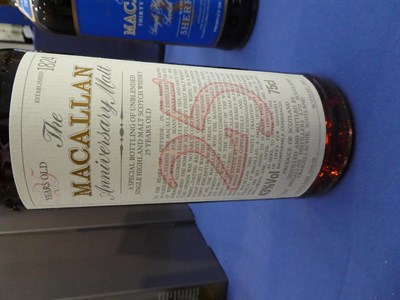 Lot 2141 - Macallan 25 Year Old Anniversary Malt, A Special Bottling Of Unblended Single Highland Malt...