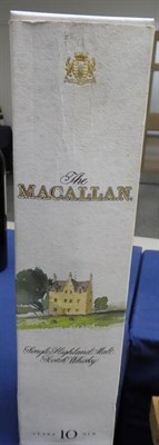 Lot 2142 - The Macallan 10 Years Old Single Highland Malt Scotch Whisky, 1990s bottling, 40% vol 70cl, in...