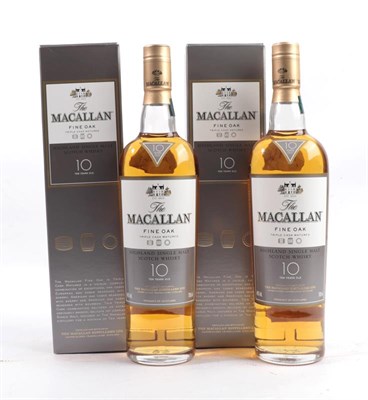 Lot 2144 - The Macallan Fine Oak Triple Cask Matured Highland Single Malt Scotch Whisky 10 Years Old, 40%...