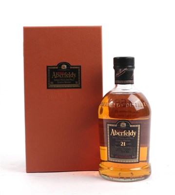 Lot 2156 - Aberfeldy 21 Year Old Single Highland Malt Scotch Whisky, 40% vol 70cl, in presentation box...