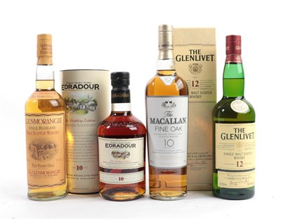 Lot 2158 - The Macallan Fine Oak 10 Year Old Highland Single Malt Scotch Whisky, 40% vol 70cl (one...