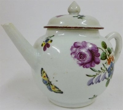 Lot 106 - A London Decorated Chinese Porcelain Teapot and Cover, mid 18th century, painted possibly in...