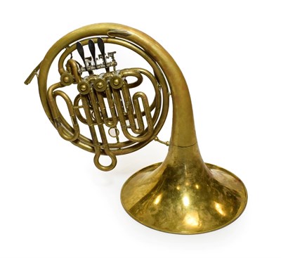 Lot 3015 - French Horn unnamed four valve half double, no 1069