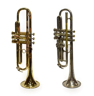 Lot 3018 - Two Trumpets (i) Couesnon & Co. Paris with A to Bb rotor valve (ii) Boosey & Hawks York...
