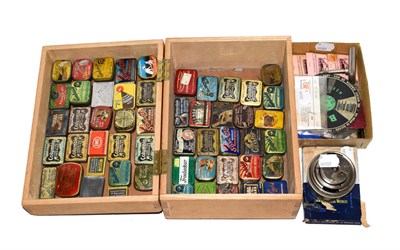 Lot 3065 - A Collection Of Fifty Gramophone Needle Tins: most with contents, bridging Columbia, Embassy,...