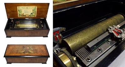 Lot 3102 - A Musical Box Playing Ten Airs, By Bremond, serial No. 670075, playing a selection of...