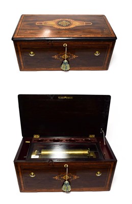 Lot 3105 - A Voix-Celeste Musical Box, Probably By B. A. Bremond, serial no. 10119, playing six airs, with the