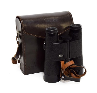 Lot 3154 - Leitz Trinovid Binoculars 10x40, 122m/1000m no.650454, in manufacturers leather case