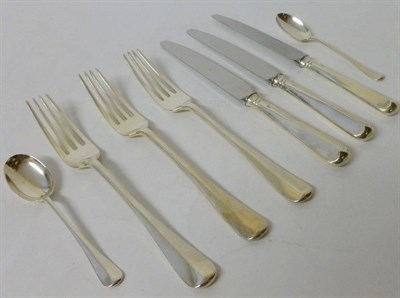 Lot 301 - A George V Canteen of Flatware, Joseph Rodgers, Sheffield 1930, Hanoverian pattern, comprising...