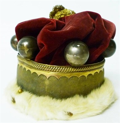 Lot 312 - An Edward VII Silver Gilt Baroness Coronet, JFH, London 1902, the circular gilt matted band trimmed