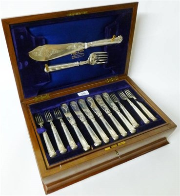 Lot 318 - A Set of Fish Knives and Forks for Twenty-four Place Settings, Mappin & Webb, Sheffield 1901,...