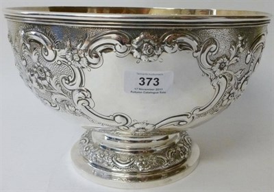 Lot 373 - A George III Pedestal Punch Bowl, George Hindmarsh, London 1761, of semi-ovoid shape, with...