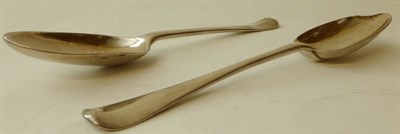 Lot 386 - A Pair of George II Tablespoons, one probably James Smith, London 1719, one Joseph Smith I,...