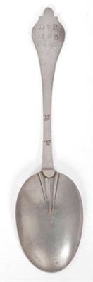 Lot 388 - A West Country Trefid Spoon, Francis Servant of Bideford (struck twice), circa 1700, of plain...