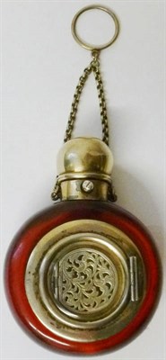 Lot 398 - A Victorian Combination Vinaigrette, Snuff Box and Scent Bottle, circa 1880, the mushroom push...