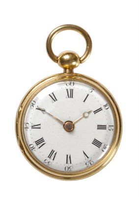 Lot 441 - A Verge Pocket Watch, gilt finished fusee movement signed S Toulmin, Strand, London, No.3395, verge