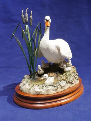 Lot 143 - Border Fine Arts 'Courting Grebes', model No. WW3 by Ray Ayres, 'Monarch of the Dawn', model...