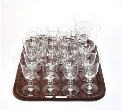 Lot 145 - Part suite of Baccarat drinking glassware to include two goblets, twelve wines and a fifteen...