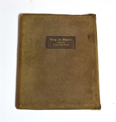Lot 249 - Whitman (Walt), Song of Myself, East Aurora, NY: The Roycrofters, 1904, silk endpapers,...