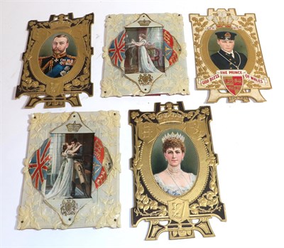 Lot 415 - A group of royal commemorative reproduction photos, printed on cardboard, including, the Prince...