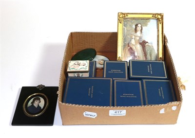 Lot 417 - Seven Halcyon days enamel boxes, (six boxed) and four miniatures