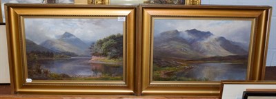 Lot 1018 - William Lakin Turner (1867-1936) a pair of lakeland landscapes, both signed, one dated 1918, oil on