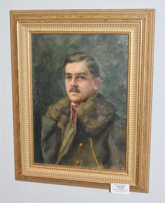 Lot 1020 - Austrian School (20th century) Portrait of an officer, oil on card, 27cm by 19.5cm