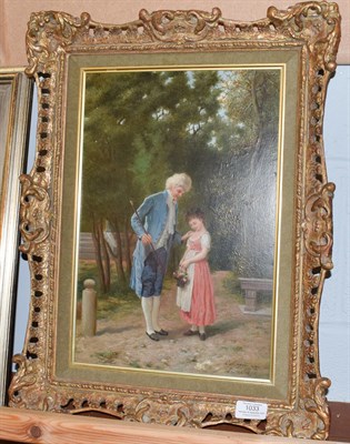 Lot 1033 - Luigi Maggioriani (19th century) Italian, The little flower seller, signed, inscribed and dated...