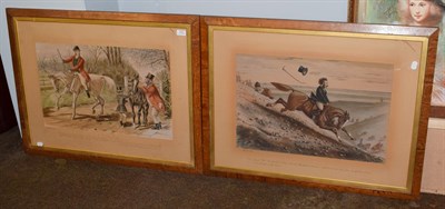 Lot 1035 - After John Leech ''A Friendly Mount'' print, published by T Agnew & Sons, together with a companion