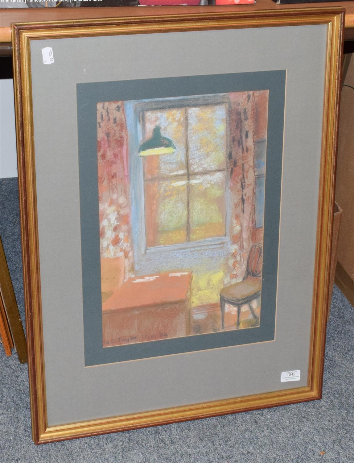 Lot 1045 - William S Taylor (20th century), ''Room at Dusk'', signed and dated 17/XI/(19)84, pastel, 43cm...