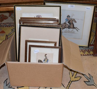 Lot 1080 - A print after Thomas Rowlandson, ''Surry Yomanry'' and eleven assorted prints (12)