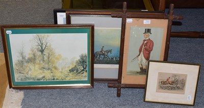 Lot 1102 - A Spy print of huntsman with 'The Southdown Hunt' print, pencil signed by Vincent Haddersley...