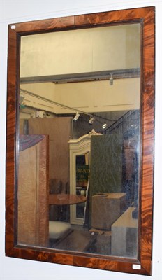 Lot 1188 - An early 19th century mahogany and ebonised mirror with reeded frame