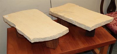 Lot 1193 - A pair of stone planter stands