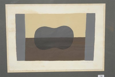 Lot 734 - Breon O'Casey (b.1928) Abstract study Signed artist's proof, dated 1973 and numbered 3/10, coloured