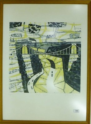 Lot 736 - Julian Trevelyan (1910-1988) "Clifton Gorges" Signed artist's proof, inscribed and numbered...