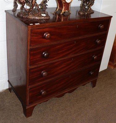 Lot 1271 - Late 19th century mahogany chest