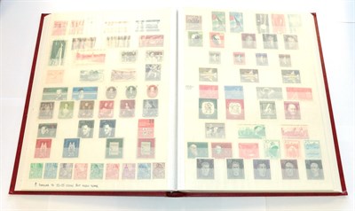 Lot 2003 - 1945-1963 World Collection Chiefly very fine mint with odd used stamp all housed in Stock book...