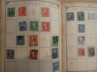 Lot 2018 - Two Lincoln Stamp Albums Original untouched much of interest Brunei 1908 to $1 used. China/Japan/St