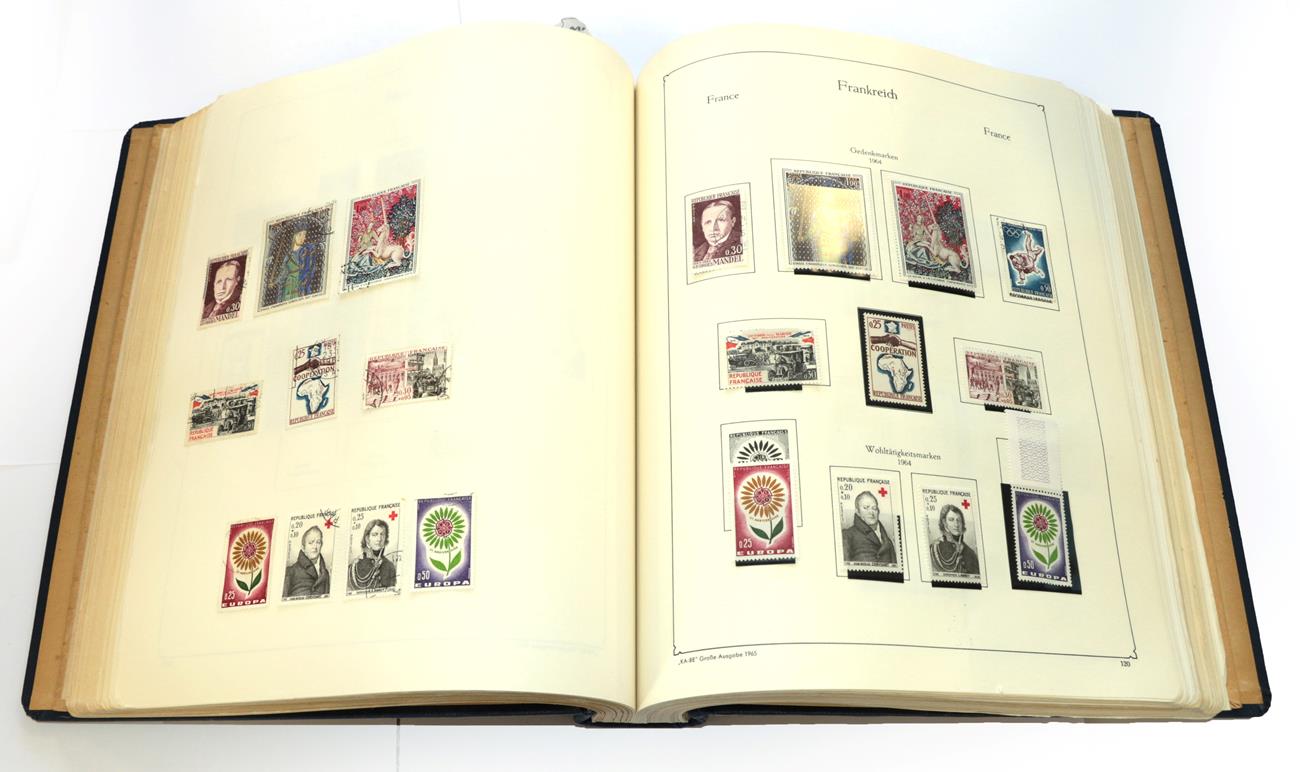 Lot 2066 - France Kabe Album 1849 - 1974 Starting with good selection of Imperfs varieties used, 1900 set...