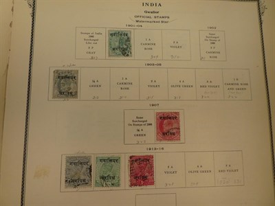Lot 2083 - India and States including Malaya and States. QV to 1960s material in 2 Albums, Stock book and...